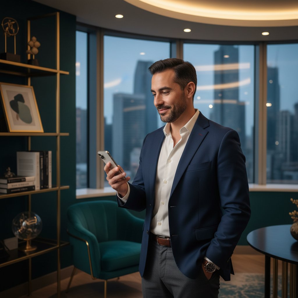 Sales company owner using Texxto